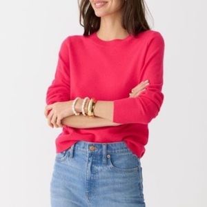 J. Crew berry red crewneck sweater